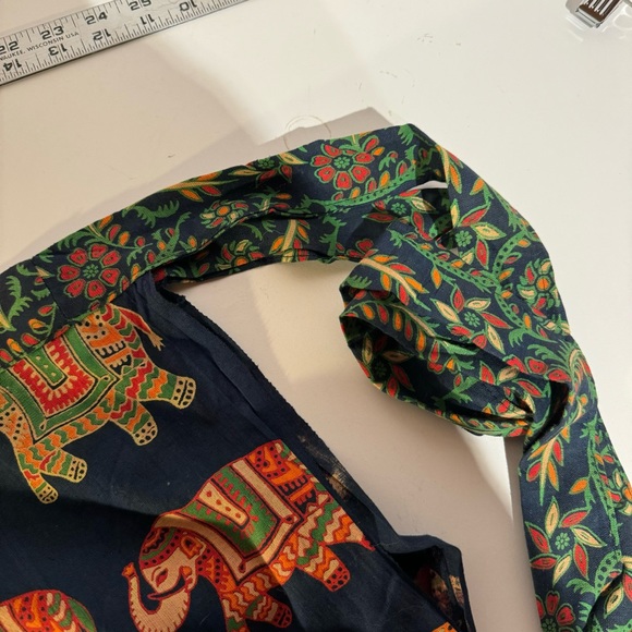 INDIAN WRAP MAXI SKIRT O/S - Picture 3 of 3